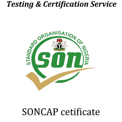 Nigeria Gecertificeerd SONCAP Certificaat Normen Organisatie van Nigeria Conformiteitsbeoordeling